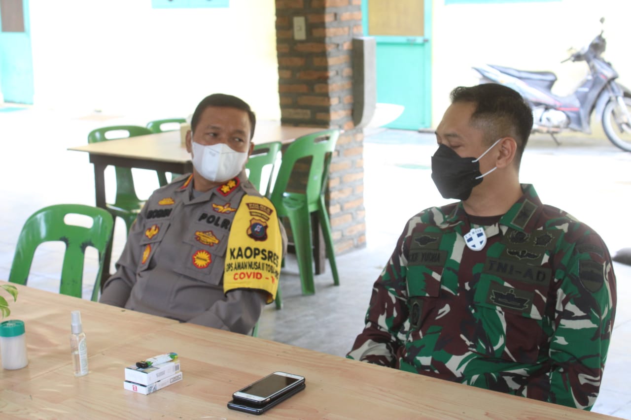 Silahturahmi Sinergitas TNI/Polri, Kapolres Serdang Bedagai Sambut Dandim 0204/DS