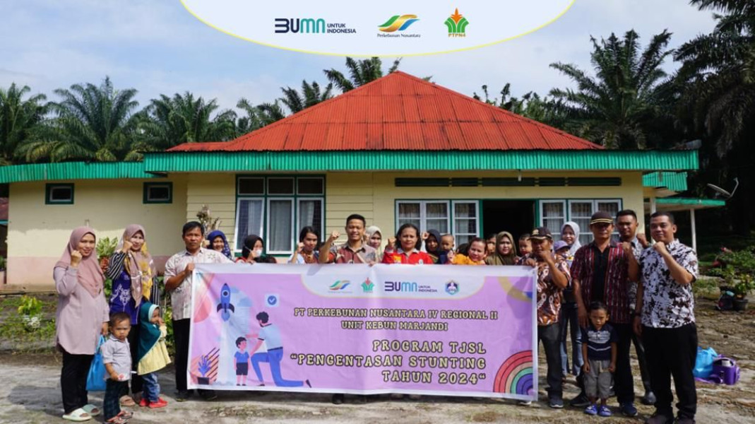 PTPN IV Regional II Unit Kebun Marjandi Menyelenggarakan Program Pencegahan Stunting