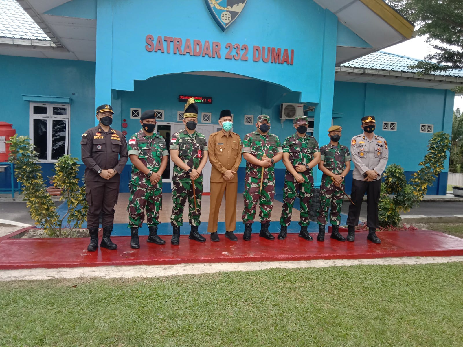 Kunjungan Kerja,Pang Kosekhanudnas III Medan ke Satradar 232/Dumai:Kelola Aset 53 Ha dengan Baik