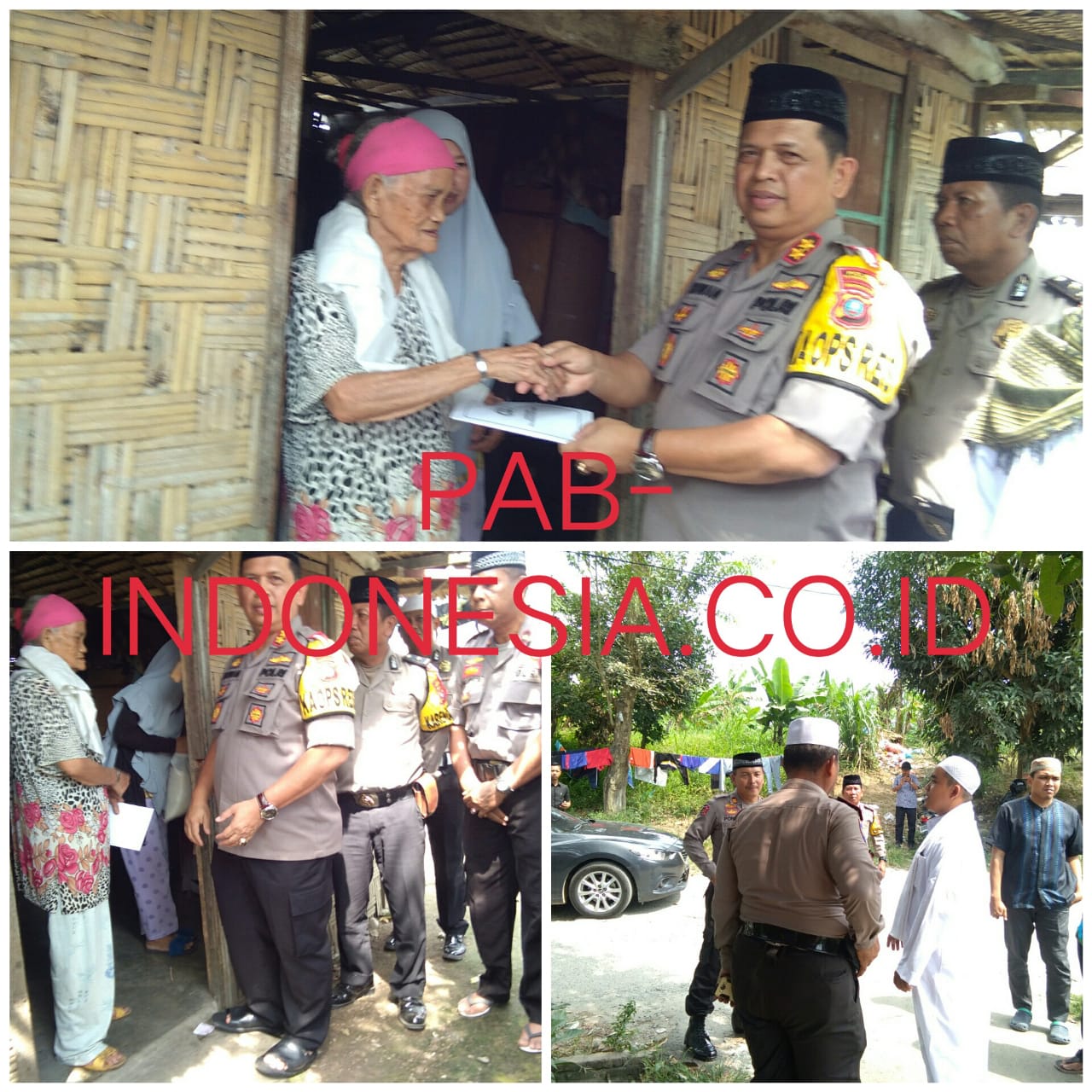 Jumat Berkah, Kapolres Pelabuhan Belawan Santuni Janda Lansia Miskin