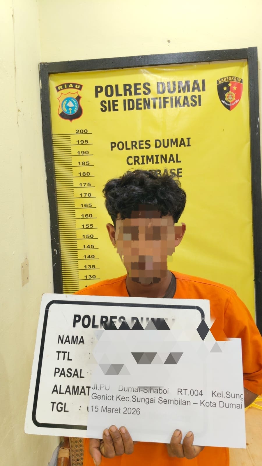 Polsek Sungai Sembilan Amankan Pelaku Pencurian Buah Sawit di Kelurahan Sungai Geniot