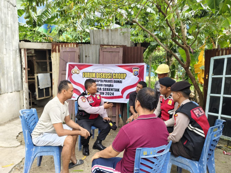 Operasi Mantap Praja Lancang Kuning 2024,  Sat Samapta Polres Dumai Gelar  Cooling System FDG