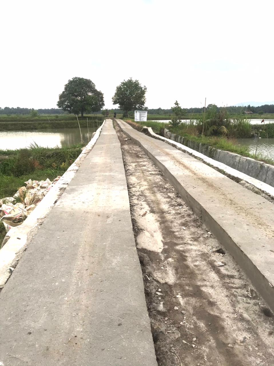 Proyek Pembangunan Jalan Usaha Tani di Pamatang Gajing Disoal Warga