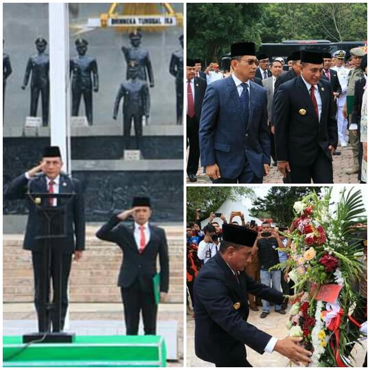 Gubernur Pimipin Upacara Peringatan Hari Kesaktian Pancasila Tahun 2019 di Simalungun