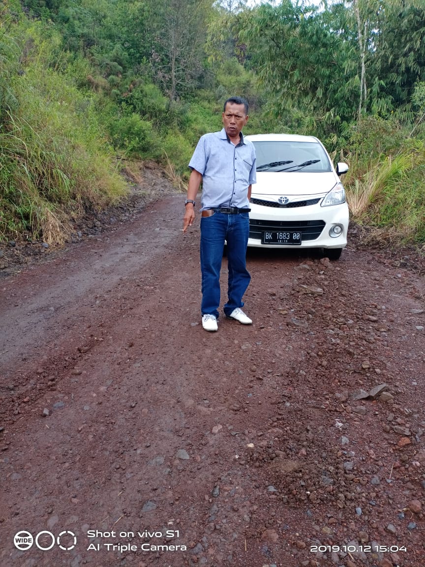 Jalan Bage Desa Nagori Ujung Saribu Akhirnya Diperbaiki