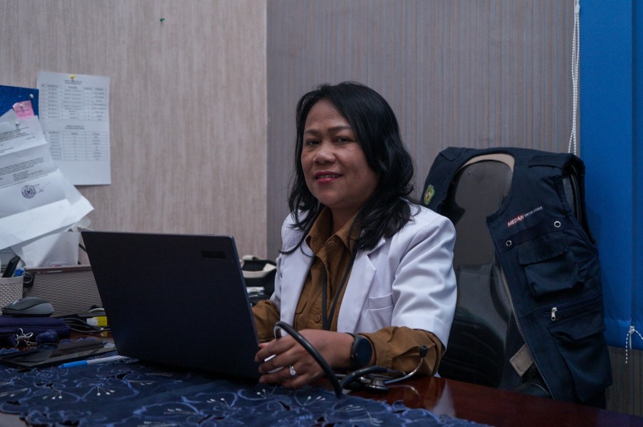 Puskesmas Medan Labuhan Pastikan Kondisi Bayi Salwa Membaik dan Berat Badan Meningkat Pasca Operasi