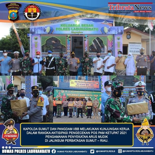 195 unit kenderaan pemudik disuruh putar balik di Pos PAM perbatasan Sumut - Riau