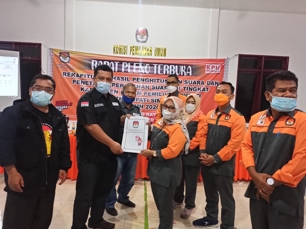 Rekapitulasi KPUD Simalungun, RHS-ZW Unggul 194.163 Suara 