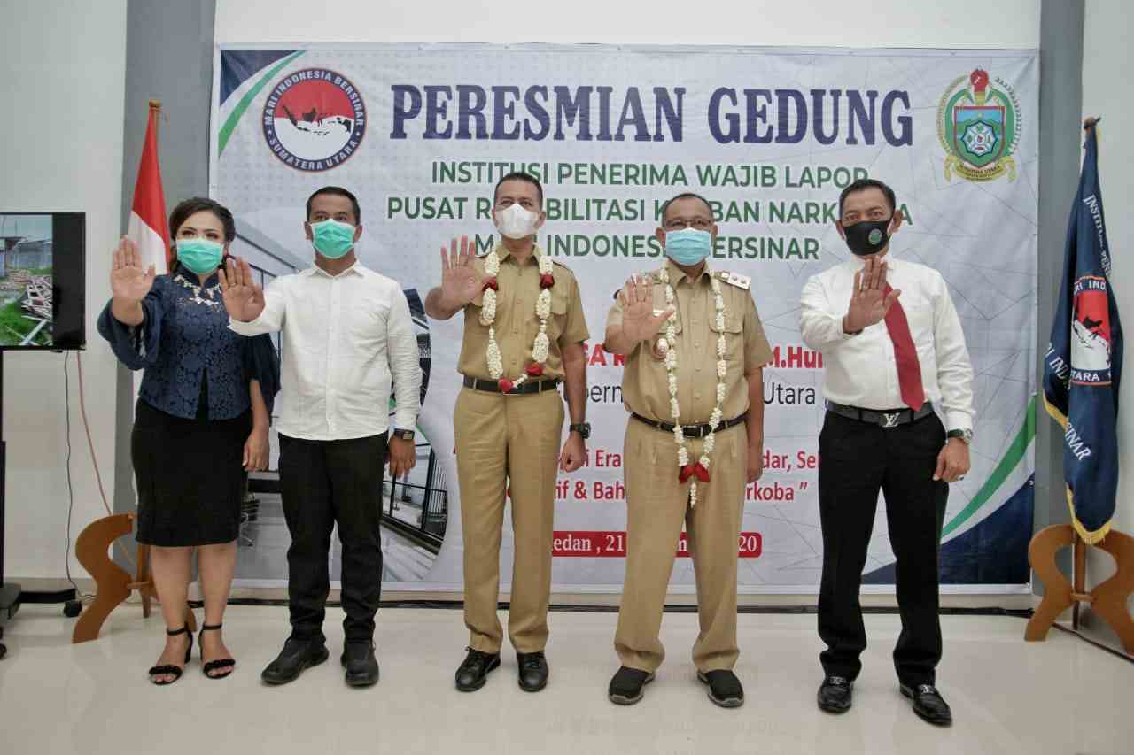 Akhyar & Wagubsu Resmikan Gedung IPWL Pusat Rehabilitasi Korban Narkotika Mari Indonesia Bersinar