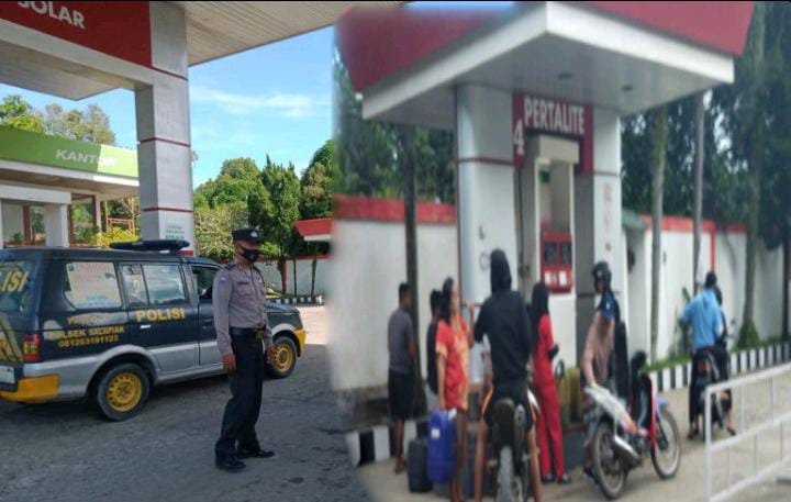 Diduga Polsek Salapian Bekingi SPBU No 14.207.1112 Untuk Jual BBM Kejerigen