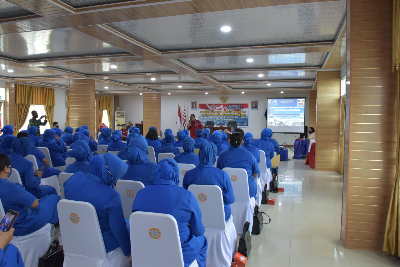 Spotmar Mabesal Dan TNI AL Lantamal I Laksanakan Komsosmar Kepada Keluarga Besar TNI AL Lantamal I