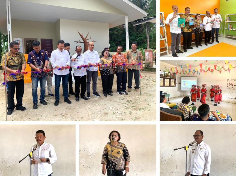 Cerdaskan Anak Bangsa, PT. STP Bangun Dua Rumah Baca di SD Janggirleto Simalungun