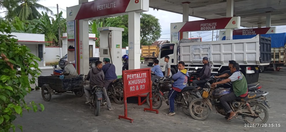 Konsumen SPBU di Langkat Keluhkan Pasukan Tander Borong Pertalite: Desak Kapolres Bertindak