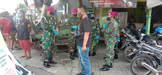 Masa Pandemi Covid 19,Penerapan Penertiban Wajib Memakai Masker Di Belawan Digelar