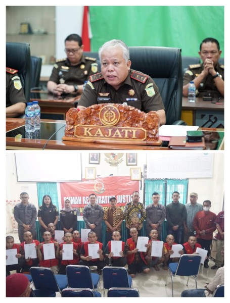 Kajati Sumatera Utara Setujui Penyelesaian Perkara Pencurian Dengan Pendekatan Keadilan Restoratif Terhadap 21 Tersangka di Belawan