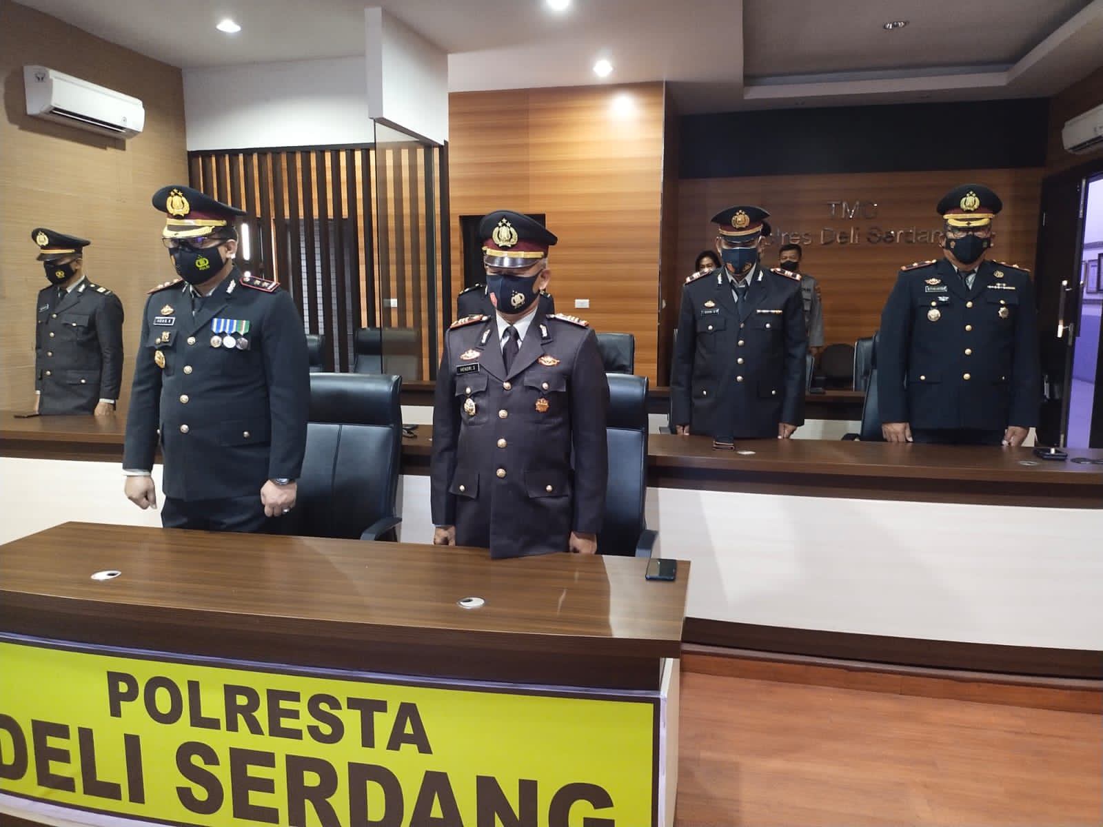 Polresta Deli Serdang Ikuti Upacara Hari Lahir Pancasila Secara Live di YouTube
