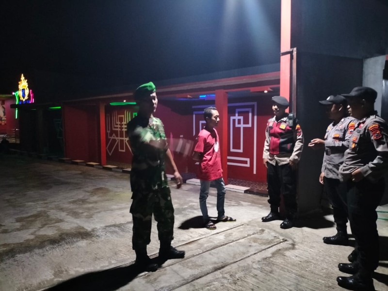 Sinergi TNI-Polri Jaga Kondusifitas Malam di Klego Lewat Patroli Humanis
