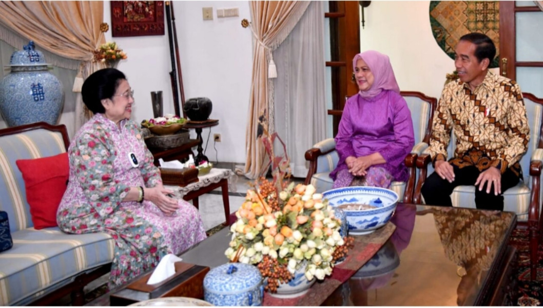 Presiden Jokowi Silaturahmi dengan Presiden Ke-5 RI Megawati Soekarnoputri