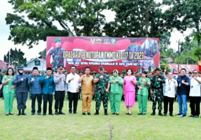 Tutup TMMD Ke-117 TA 2023, Bupati Simalungun: Terima Kasih Atas Kemanunggalan TNI dengan Rakyat