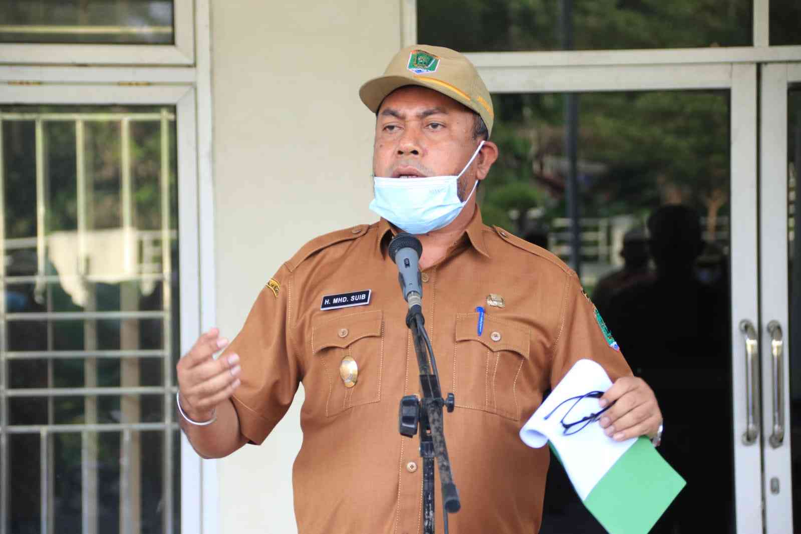 Bupati Labura : Diharapkan ASN menjadi Pelopor dan Teladan dalam menerapkan Prokes covid -19