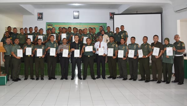 Danrem 022/PT Tandatangani Fakta Integritas Wilayah Bebas Korupsi Dan Wilayah Birokrasi Bersih