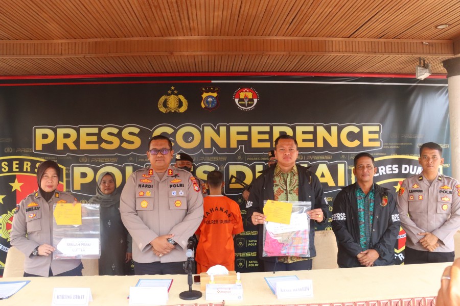 Kapolres Dumai Berhasil Mengungkap Kasus Persetubuhan Anak Dibawah Umur