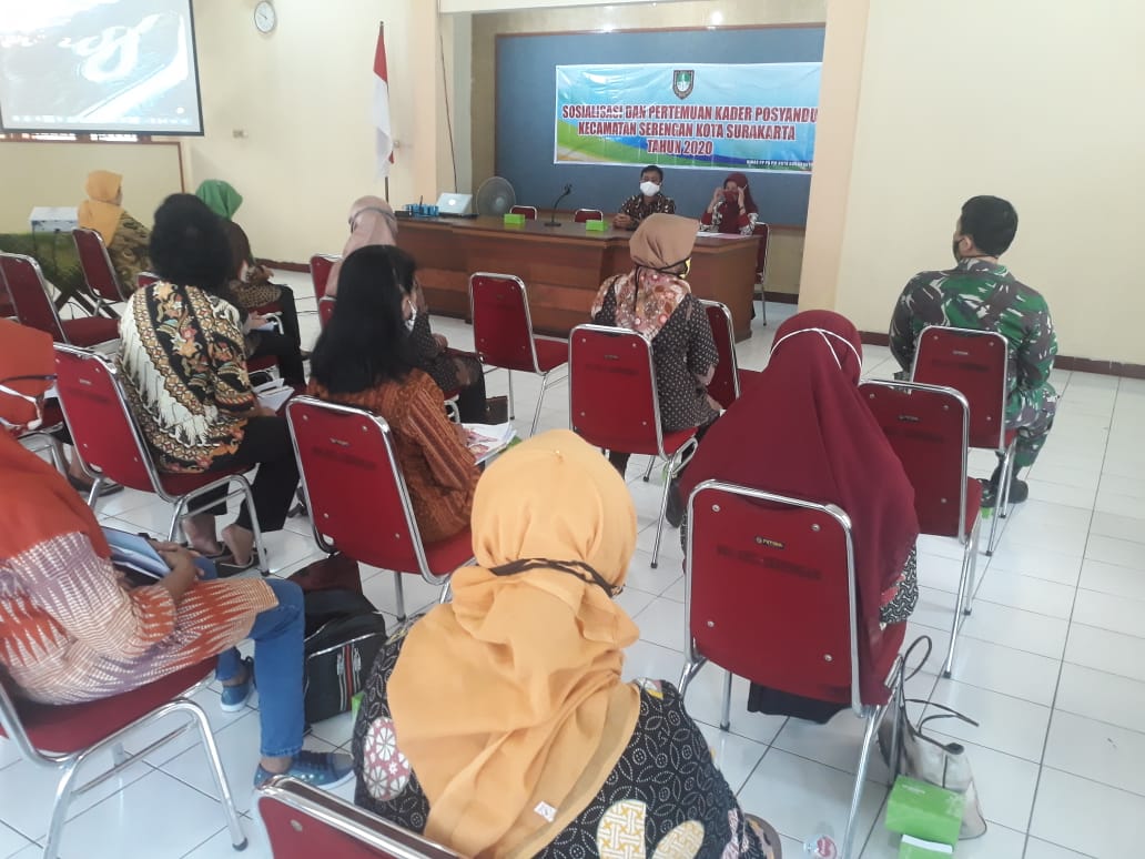 Batuud Koramil 03 Serengan Hadiri Sosialisasi dan Pertemuan Kader Posyandu