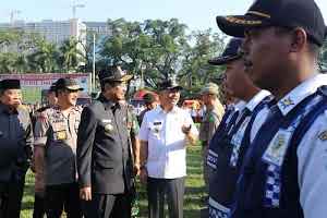 Wali Kota Medan  Hadiri Apel Pasukan  Operasi Ketupat Toba