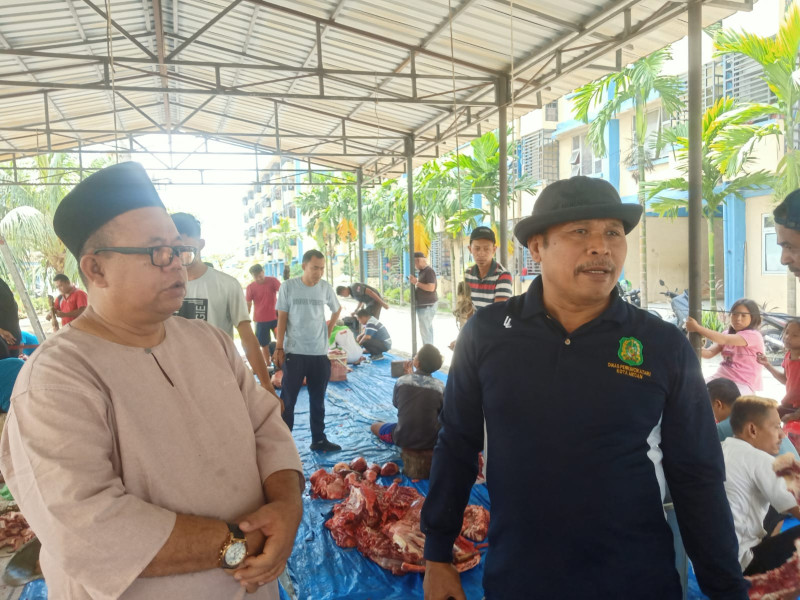 Rusunawa Jalan Kayu Putih bersama Rusunawa Seruai Laksanakan Pemotongan Hewan Qurban