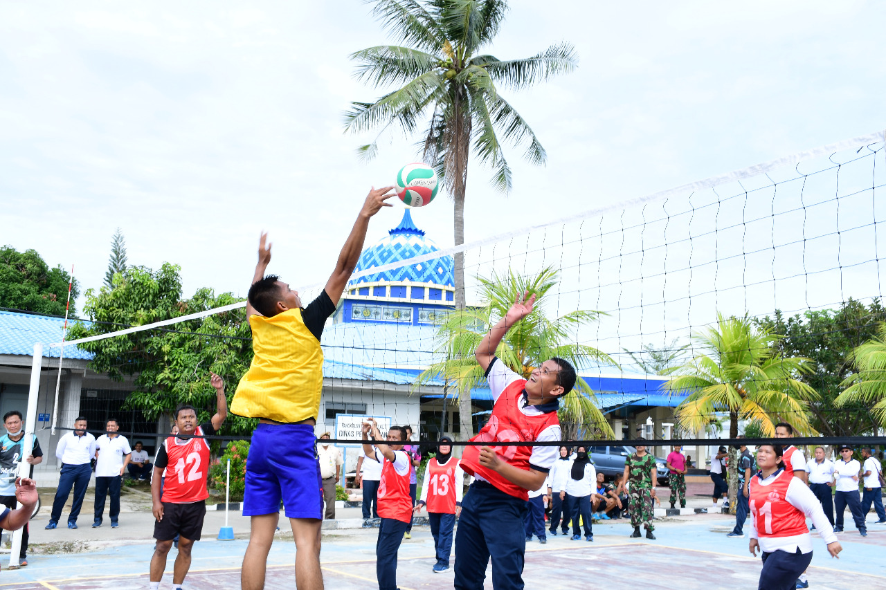 Sambut Hari Armada 2021, Lantamal I Gelar Pertandingan Voli dan Tenis Meja