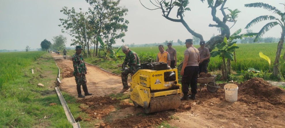 Baby Rolly Diturunkan Di TMMD Reg ke-128 Kodim 0725/Sragen