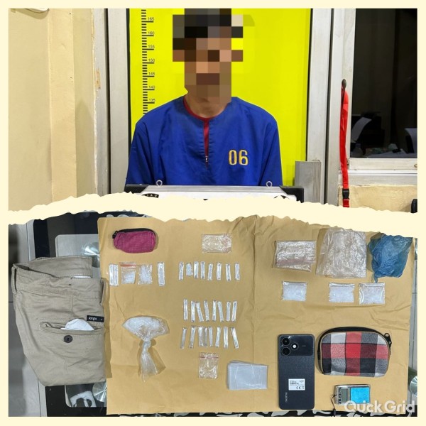Polres Dumai Sita 33 Paket Sabu di Sungai Sembilan, Satu Pelaku  Diamankan