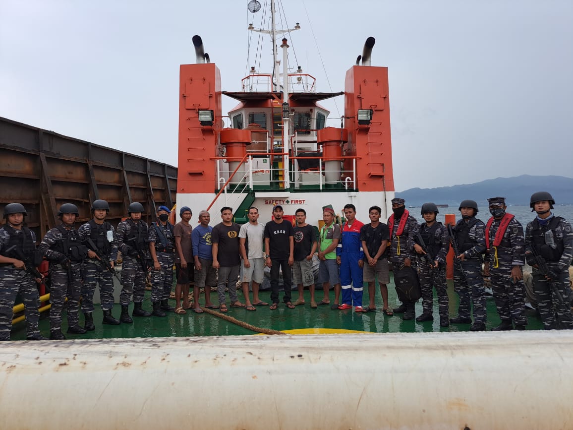 TNI AL Koarmada II Menangkap Dua Kapal Muatan Nikel di Morowali Sulawesi Tenggara