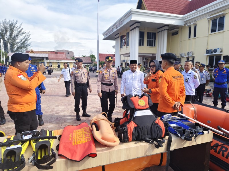 Polres Dumai Gelar Apel Kesiapan Tanggap Darurat Bencana Hidrometeorologi