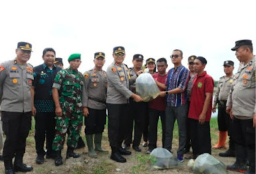 Polres Pelabuhan Belawan Laksanakan Bhakti Sosial Ketahanan Pangan.