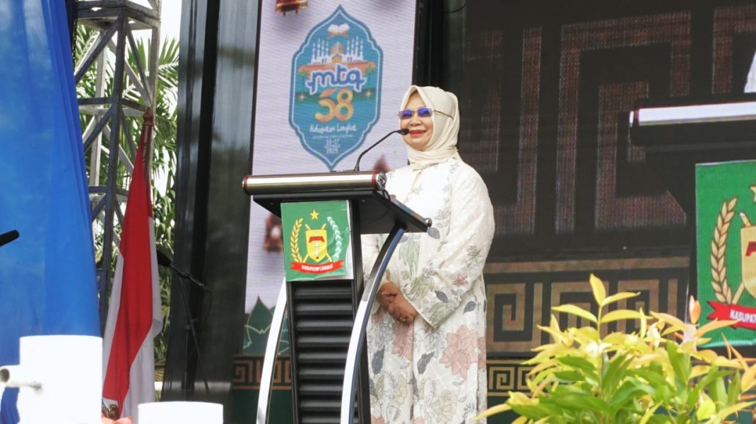 Wabup Tiorita Tutup MTQ 58 Langkat di Sawit Seberang, PT LNK Raih Juara Umum