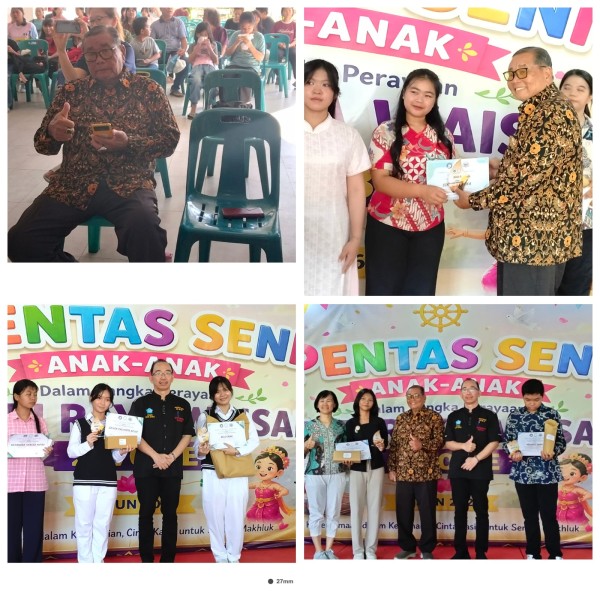 Sekolah Maitreyawira  Dumai  Perayaan Tri Suci Waisak tahun 2026 Mengadakan Berbagi Kegiatan Lomba Pentas Seni Antar Sekolah.