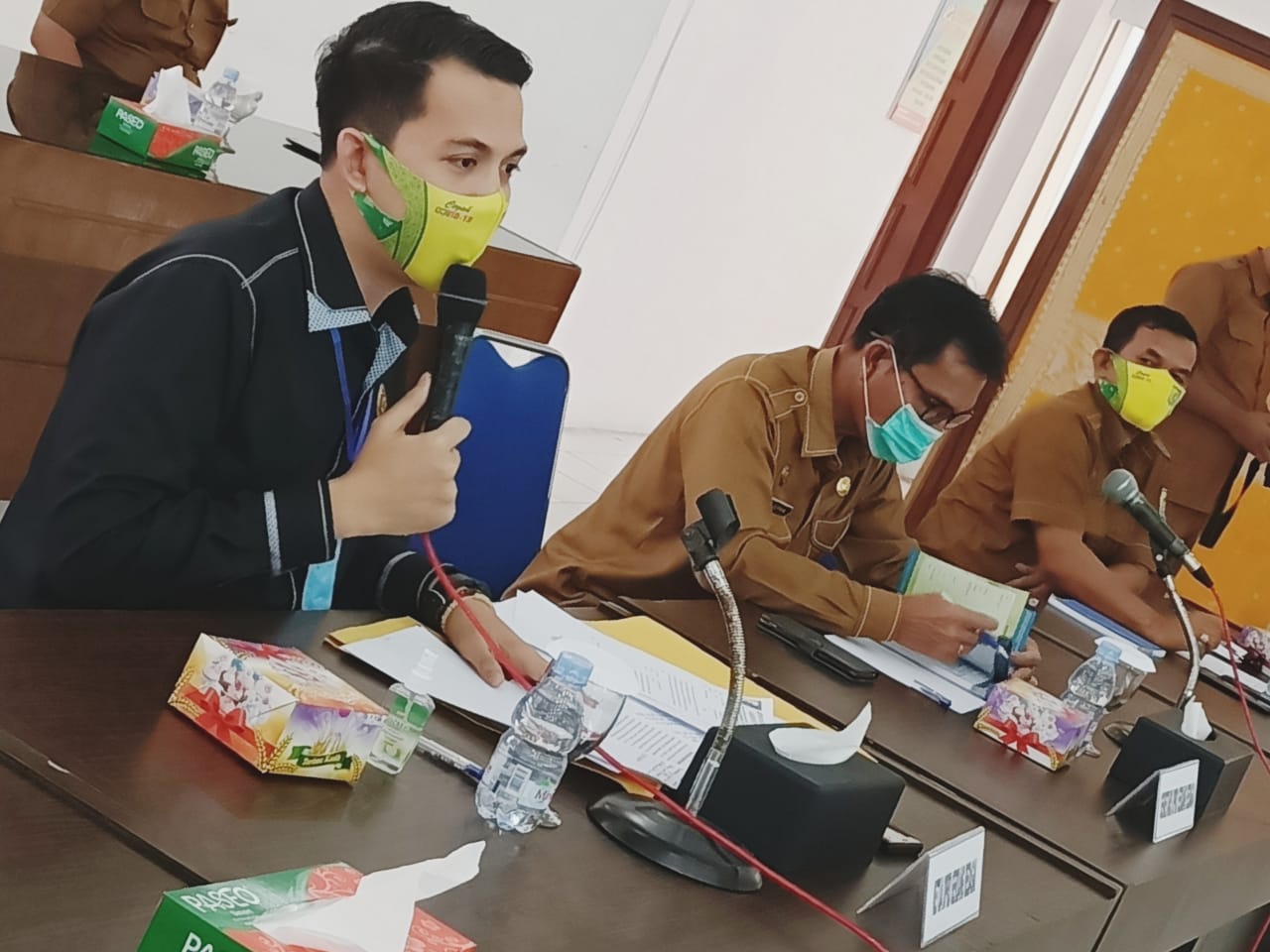 Teken Perbup Disiplin Protokol Kesehatan, Ketua DPRD Sergai Apresiasi Pjs Bupati Irman