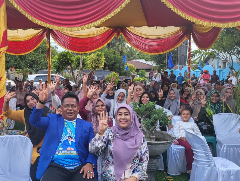 Aminullah Usman Silahturahmi Dengan Pengurus PAN Lhokseumawe dan Masyarakat Aceh Utara