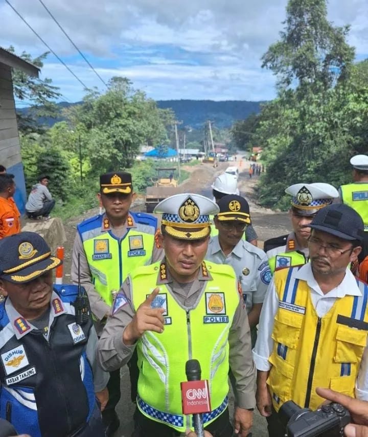 Jaga Fungsional Jalan, Dir Lantas Polda Sumut Turun ke Batu Jomba Tapsel