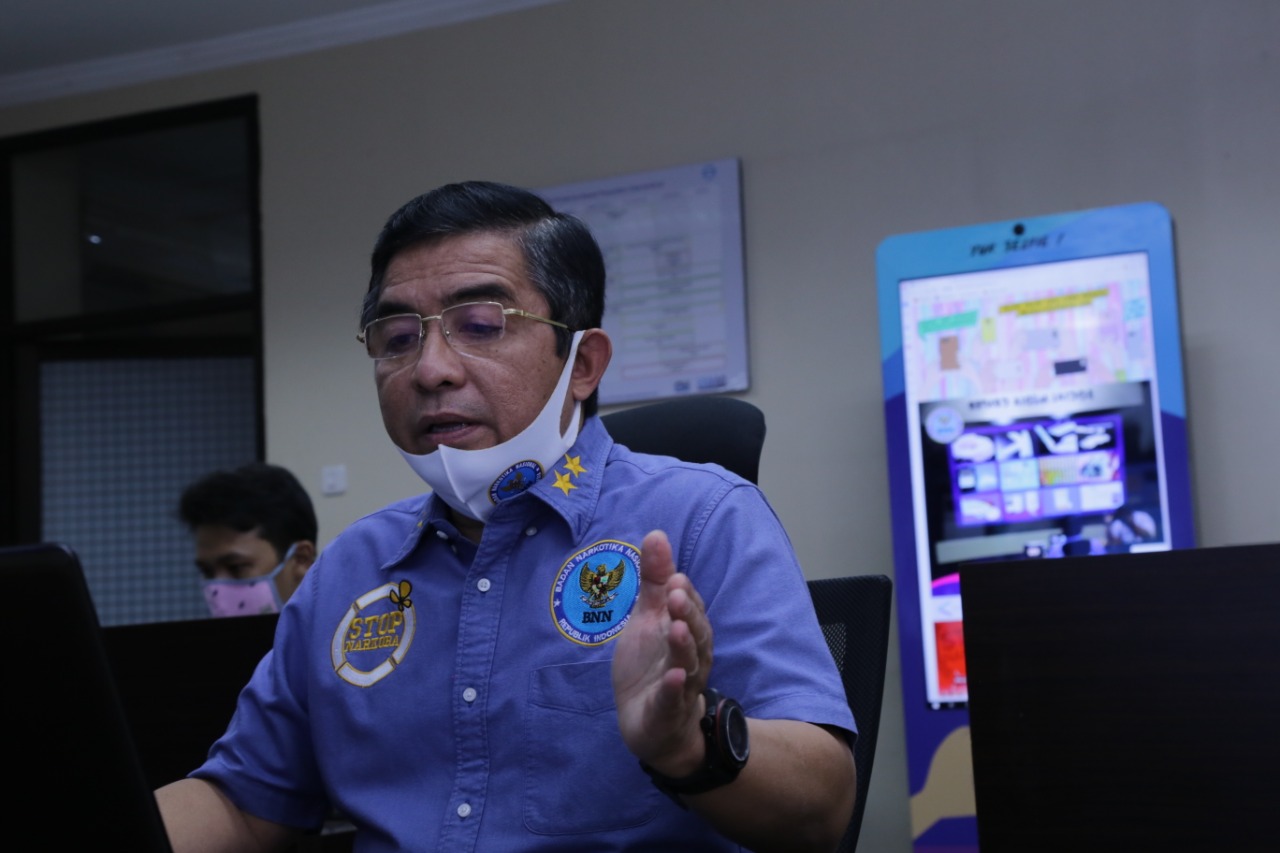 BNN Hadiri Webinar Kampanye Sosialisasi Stop Narkoba melalui aplikasi Video Conference Polda Sumut
