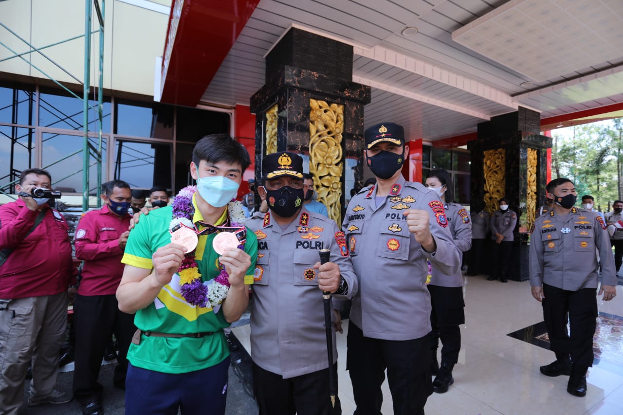 Kebanggan Sumatera Utara, Kapoldasu Sambut Atlet Wushu yang Borong 5 Emas PON 2021