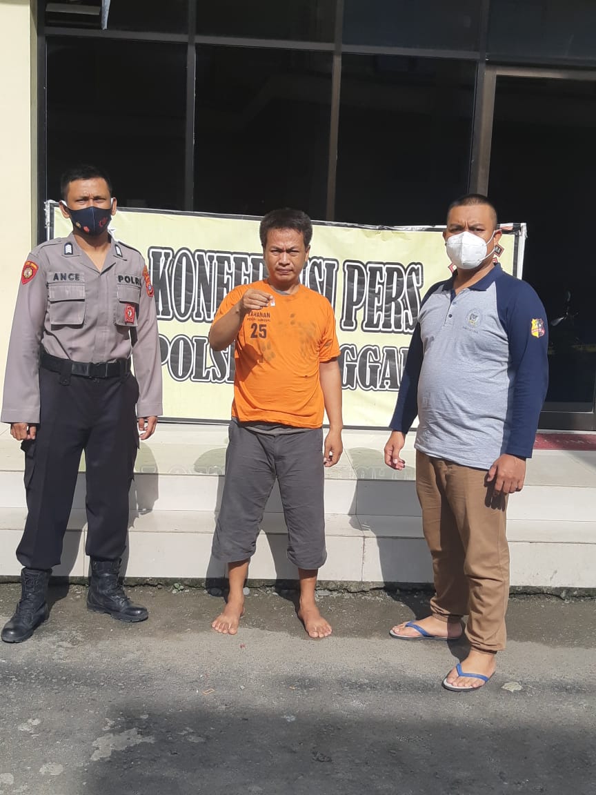 Satreskrim Polsek Sunggal Berhasil Mengamankan Pelaku Penyalahgunaan Narkoba Jenis Sabu