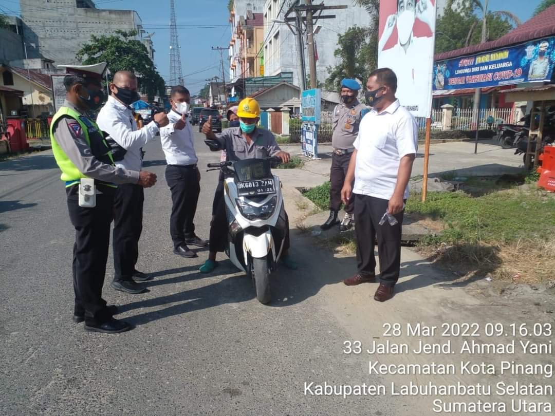 Polres Labuhanbatu melaksanakan Operasi Yustisi di Wilayah Hukum Polres Labuhanbatu 