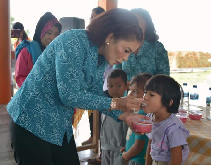 Atasi Stunting di Desa Pegagan Julu VII, Ketua PKK Dairi: Anak Sehat  Keluarga akan Bahagia