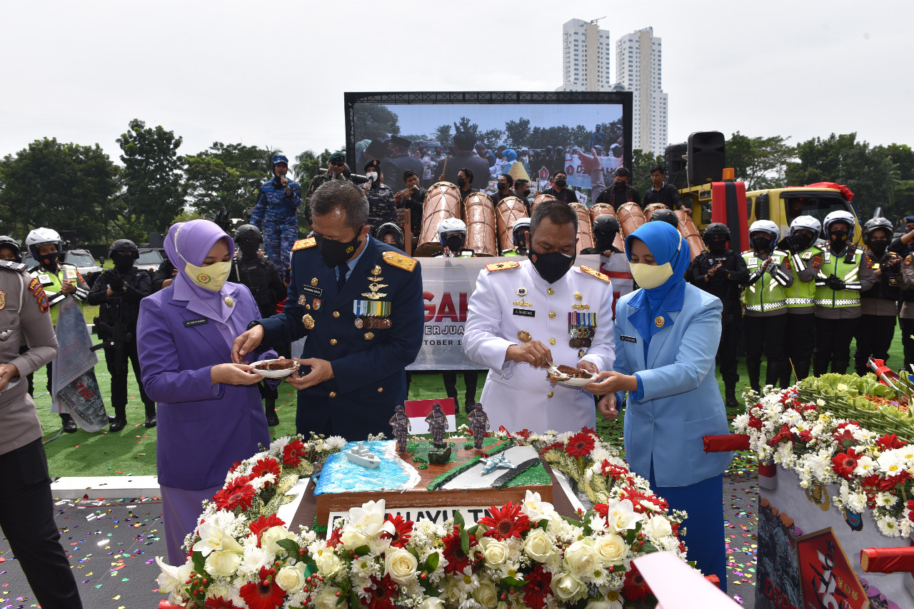 Danlantamal I Hadiri Peringatan Hut TNI Ke-76 Di Kodam I Bukit Barisan