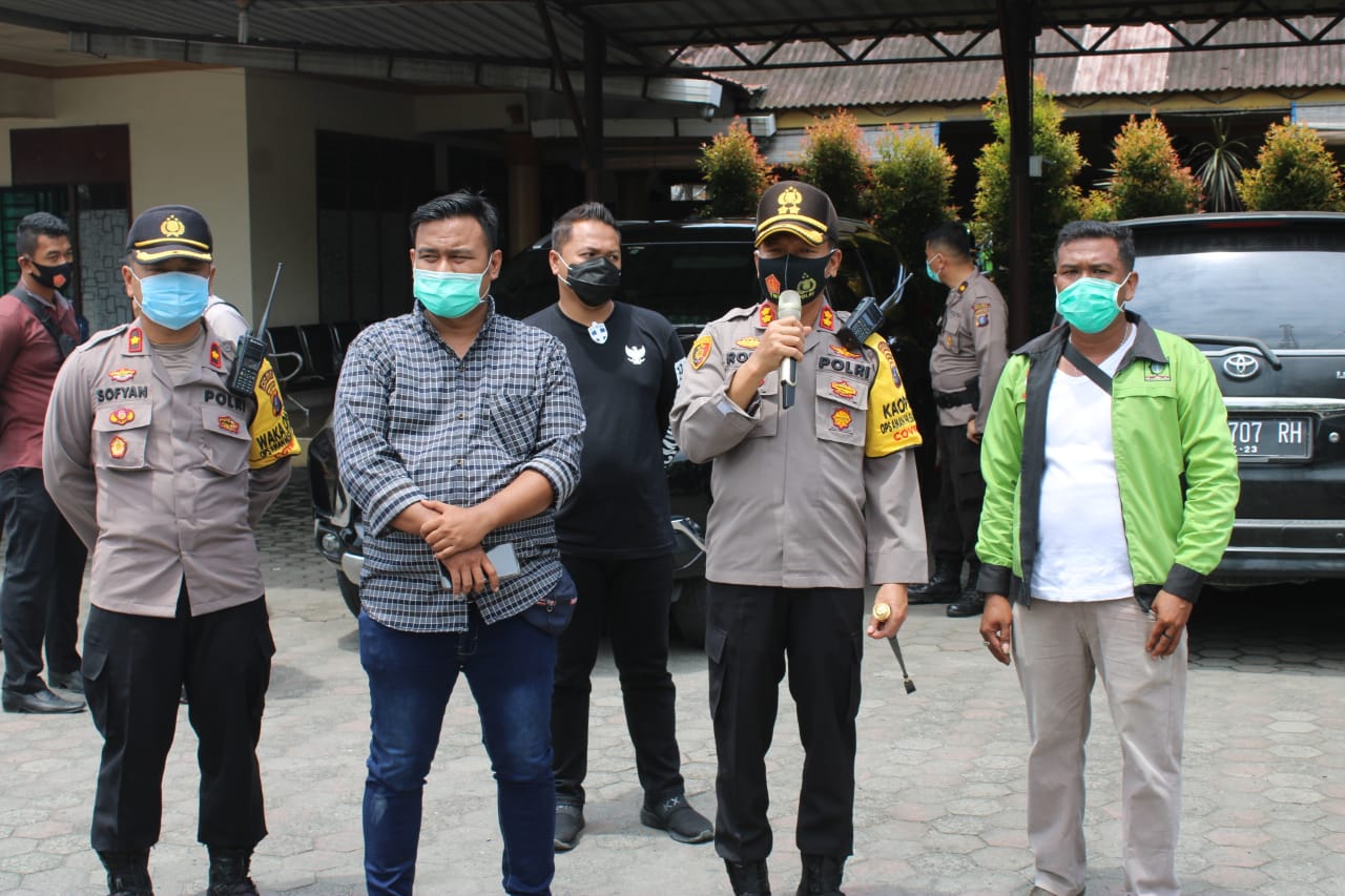 Kapolres Sergai Fasilitasi Aksi Unras DPC SBSI 1992 Di Perbaungan