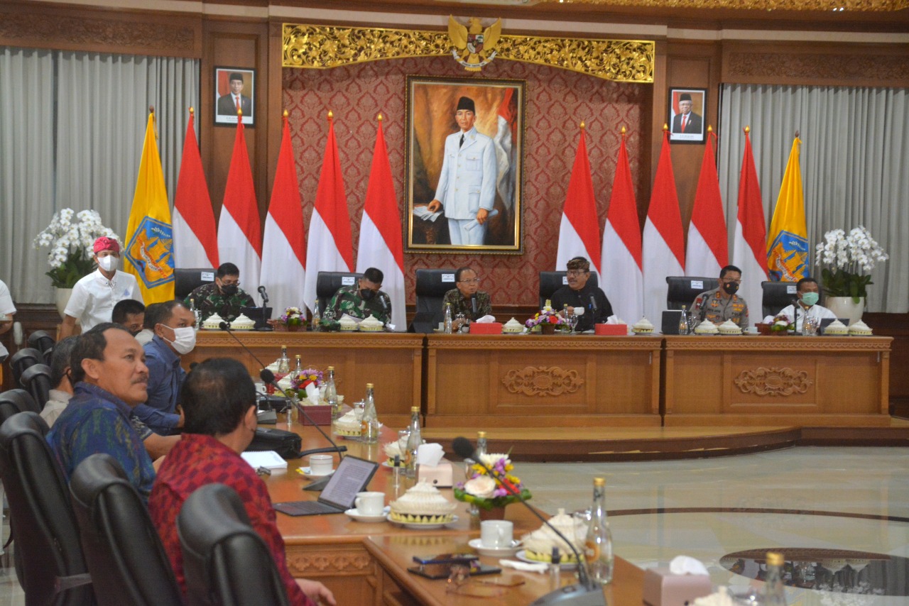 Pangdam IX/Udayana Hadiri Rakor bersama Gubernur Bali di Jaya Sabha