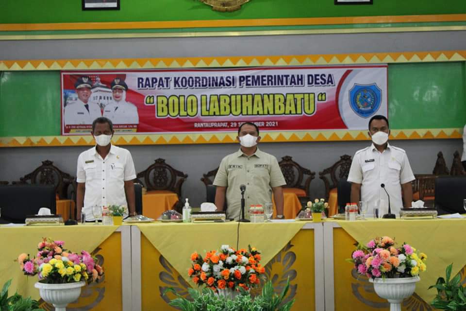 Bupati Labuhanbatu : Pj Kepala Desa jika bekerja tidak benar dapat di laksanakan Evaluasi