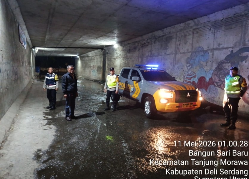 Patroli Blue Light Polresta Deli Serdang Sisir Jalur Rawan Kriminalitas